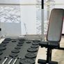 Branded: Cast Iron Weights Folding Rack Bench Bars Image 3