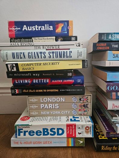 120 (approximately) various books fiction and non fiction