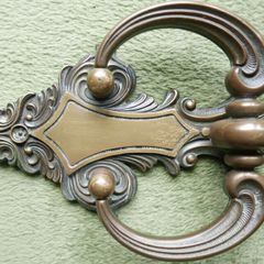 Vintage Ornate Solid Brass Door Knocker