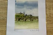 Watercolour Print of the Pont Neuf Bridge