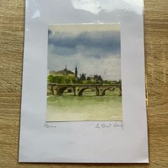 Watercolour Print of the Pont Neuf Bridge