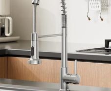 Brushed nickel pull down kitchen tap NEW