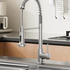 Brushed nickel pull down kitchen tap NEW