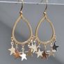 Earring gold pendant star Image 10
