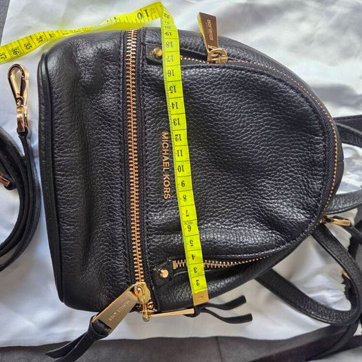 Genuine Michael Kors black mini backpack convertible crossbody in excellent condition