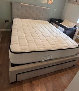 King size bed and mattress