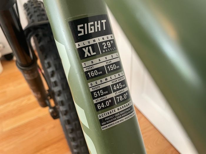 Norco Sight A2 Full Suspension Mountain Bike