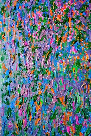 Broken Flowers Work #30  Large Original Abstract Painting 50x90cm
