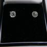 Vintage 925 Sterling Silver  cubic zirconia stunning earrings Image 3