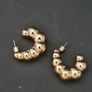 Monsoon, Accessorize, gold chunky earrings Image 2