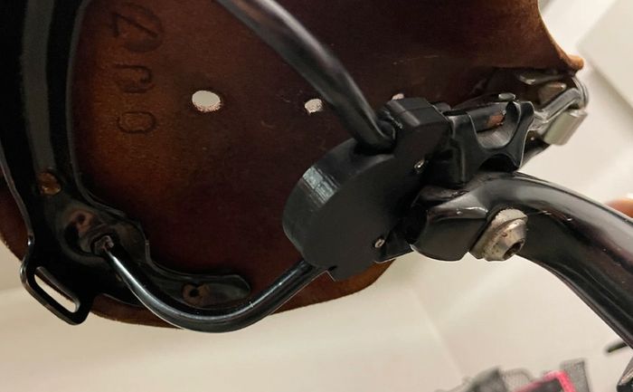 Under-saddle AirTag holder for bicycle