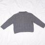 Zara Charcoal Grey Textured Knit Cardigan Flower Jewel Buttons Size S Image 6