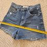 Cut-off denim jean shorts size 8 Image 4