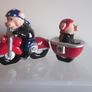 Magnetic Motorcycle Biker Wild Hogs Couple Salt and Pepper Shakers Image 5