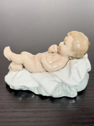 NAO By Lladro 4 Pcs Porcelain Nativity Set Mary - Joseph - Baby Jesus - Donkey