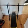 Foldable bench and Barbell Image 5
