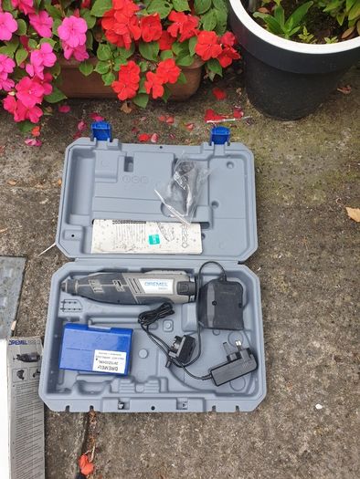 cordless  dremer used 4 times  nearly new