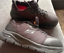 Sketchers arch fit , composite toe safety shoes.