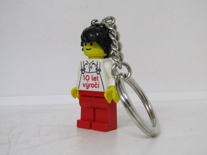 Lego Employee Kladno Factory Czech Republic 10 Year Anniversary Factory Employee Worker Key Chain RARE AND HARD TO FIND Keychain From Kladno Factory