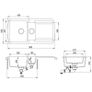 Granite Kitchen Sink Double Basin Black Image 4