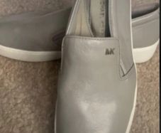 Michael kors size 7 grey leather Bnwt