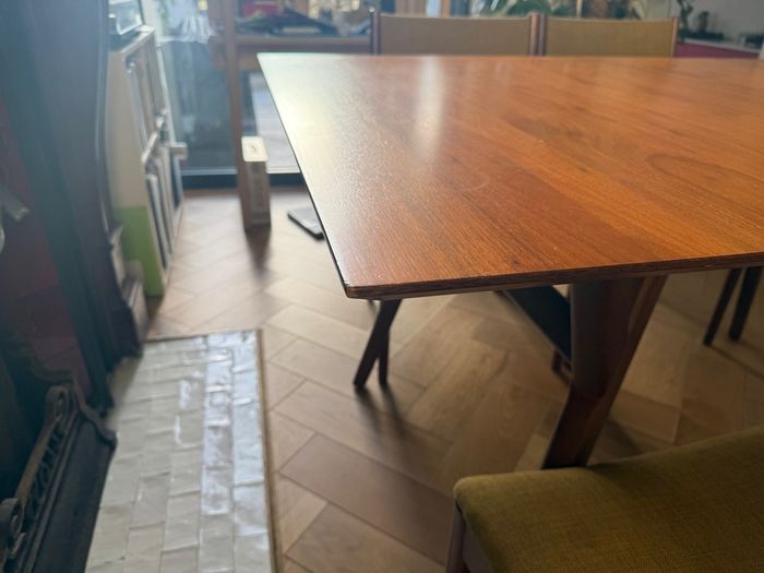 West Elm extendable dining table - mid-century