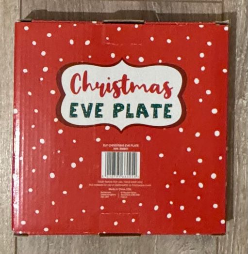 Elf Christmas Eve Plate