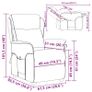 Massage Chair with Cushion Black Image 8
