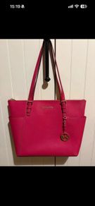 Michael Kors large Charlotte logo-plaque leather tote bag