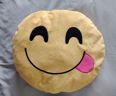 Emoji Cushion / Pink Cat Cushion