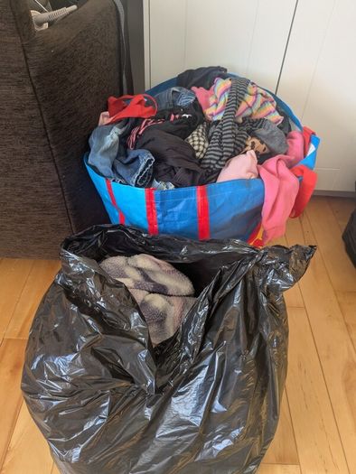 2 bags of clothes