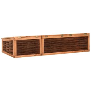Greenhouse 180x80x45 cm Solid Pinewood and Willow