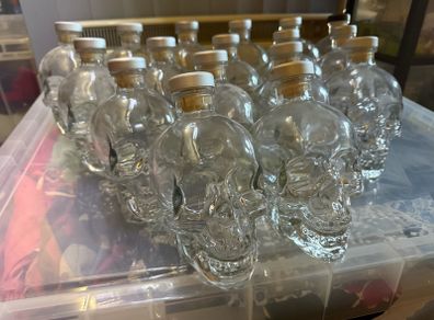 20 Crystal Head Vodka Bottles (empty)