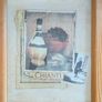 Pair Kitchen Prints Cappuccino Chianti Framed Coffee Wine Wall Art Image 7
