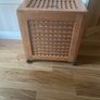 Wooden Laundry Hamper on Wheels as New Image 2