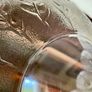 Vintage ARC Arcoroc France Scalloped Textured Leaf Design Glass Fruit Salad Bowl Image 8