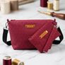 Handbag with matching purse and wristlet (handmade) Image 2