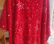 Super Soft Leigh Tucker Hooded Poncho Blanket