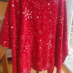 Super Soft Leigh Tucker Hooded Poncho Blanket