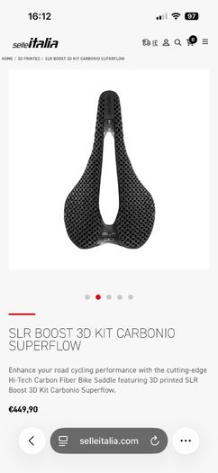 Selle Italia SLR Boost 3D Carbon