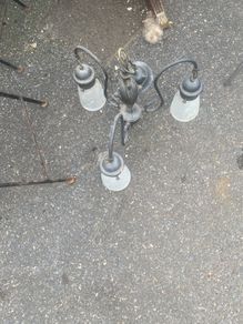 vintage 3 light chandelier