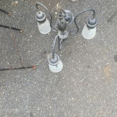 vintage 3 light chandelier