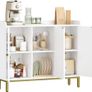 Sideboard, Storage Cabinet, Kitchen Cabinet 3 Doors, Adjustable Shelves Image 5