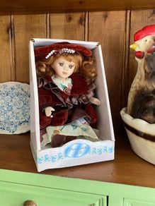Vintage Porcelain Doll in Original Packaging