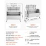 Rotisserie Grill, 38W BBQ Outdoor Pig & Lamb Spit Roaster, Charcoal Spit Roaster with 60 kg Capacity, Wheels & 4-Level Height, Stainless Steel Electric Rotisserie Grill Kit for Camping Outdoor Image 3