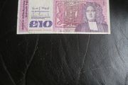 1986 Ireland Series B 10 Pound Banknote