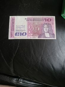1986 Ireland Series B 10 Pound Banknote