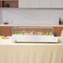 220v Commercial Electric Food Warmer Countertop Buffet with Glass Shield Image 4