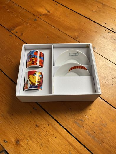 Collectors items- Knuttle for Tipperary Crystal Espresso Cups & Saucers