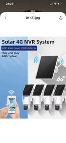 Cctv completely wireless 4g nvr 4 camera system
